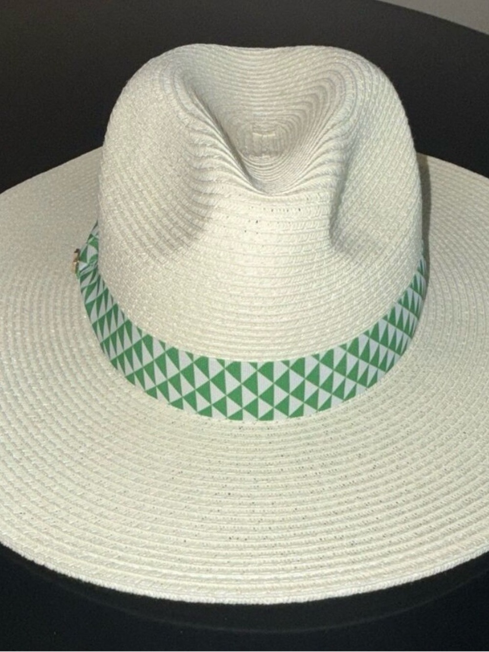 NEW Master 2026 Ladies Dorfman Milano Pacific Natural Straw Hat with green band. - Picture 11 of 12